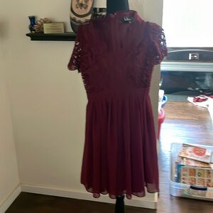 Maroon dress, worn once.